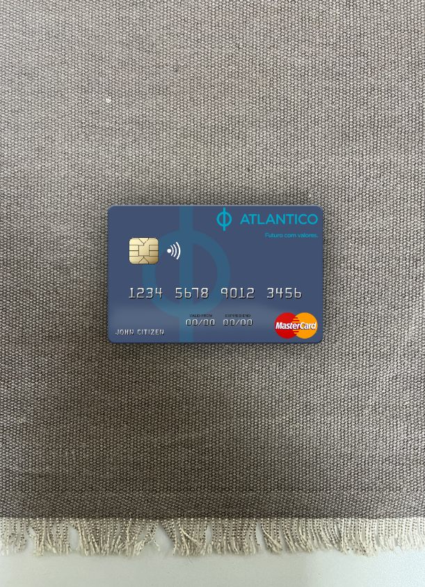 Download Namibia Banco Atlantico mastercard photolook front Photoshop template